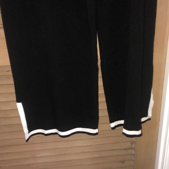 Womens casual solid color knitted half sleeve sweater & pant set size medium - Picture 7 of 11